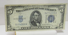 Us Silver Certificate 5 00 Dollar  Series 1934 D Blue Seal S47745899 A Xf Cond 