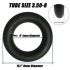 2 Packs 3 50-8 Inner Tube With Valve Stem For Wheelbarrow Tire 8  For Lawn Mower