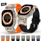 44 45 49mm Band For Apple Watch Ultra 3 2 4 56789 10 11 Se Silicone Sports Strap
