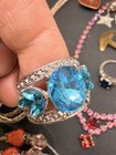 Antique Junk Drawer Jewelry Lot  Some Signed Necklace Bracelet Ring Monet