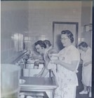 Civil Defense Mass Feeding Training Photo Negative 1957 Ladies Washing Dishes
