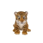 Sitting Tiger Cub Statue Wildlife Decor Garden Statue Garden Home Decor Tabletop