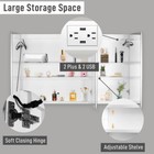 48 Inch Bathroom Mirror Cabinet Lighted Medicine Cabinet With Dimmable Led Light