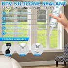 Polixel Clear Silicone Sealant   Adhesive Rtv Transparent 100  Silicone Caulk   