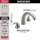 Delta Classic Roman Tub Trim Stainless-certified Refurbished