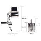 Hand-cranked Rotary Drum Cutter Cheese Grater Vegetable Shredder Stainless Steel