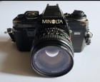 Minolta X-700 35mm Slr Film Camera W 50mm Lens   Strap Black Vintage 1981