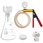 1000ml Buchner Funnel Vacuum Filtering Kit W hand Vacuum Pump 1l Vacuum Flask Us