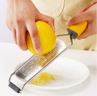 Stainless Steel Cheese   Citrus Zester     Premium Lemon Grater Kitchen Tool
