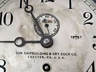 1944 Chelsea Wwii Bakelite  sun Shipbuilding Co  Advertising Porthole Ship Clock