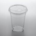 20 Oz Crystal Clear Pet Disposable Plastic Cups  With Sip Lids   100 Pack