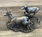 Brian Rodden Pronghorn Antelope Pewter Sculpture Small 3 5 X 6    Usa Nice Piece
