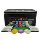 Casino Style 200 Pcs Poker Chips Set In A Tin Case  2 Decks Of Cards  1 Dealer B