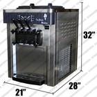 Table Top 22l h Soft Serve Ice Cream   Frozen Yogurt Maker Commercial Machine