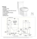Romano 42110 One Piece Toilet Elongated W  Slow Close Seat  Ada Comfort Height