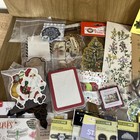 Huge Scrapbooking Lot Mostly Christmas Paper Stickers Transfers Borders Tags    