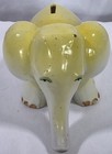 Vintage Mcm Yellow cream Elephant  piggy  Bank Made In Japan