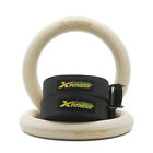 Premium Wooden Gymnastic Rings Set Exercise Crossfit Gym Strength Training Dip