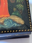 Vintage Hand Painted Artist Signed Miniature Russian Lacquer Trinket Box Russia