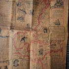 Treasure Map  Sunken   Buried Treasures  1962 By Historical Documents Co