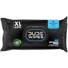Dude Wipes Unscented Adult Flushable Wet Wipes  Sensitive Skin  144 Count L0
