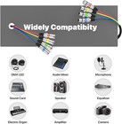 3 Ft Xlr Snake Cables 4 Colored  4-channel Microphone Patch Cable Xlr Male To Fe