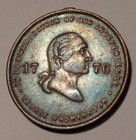     1776      Washington Token Medal Very Rare Unlisted In Baker