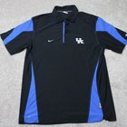 Nike Kentucky Wildcats Mens Large Black blue Dri-fit Ncaa Polyester Short Sleeve