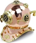 18  Brass   Copper Finish Vintage Style Us Navy Divers Diving Home D  cor Helmet