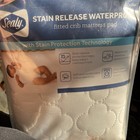 Sealy Stain Released Waterproof Fitted Crib Mattress Pad Soft Comfort Cotton Top