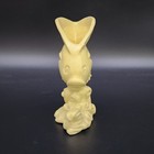 Vtg Haeger Ceramic Yellow Flying Fish Vase Mcm Decor 6  T  3208 Art Pottery Read