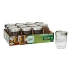  4 Pack  Ball  Glass Mason Jars With Lids   Bands  Wide Mouth  Clear  16 Oz  12