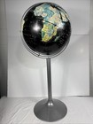 97 Replogle 16    Starlight Globe-black Ocean Metal Stand Post Soviet Era Rare Map
