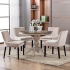 Colamy Dining Chairs Set Of 2  Corduroy Accent Side Leisure Chairs For Dini-room