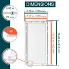 8  X 16  White Plastic Access Panel  Service Shaft Door Panel  Plumbing  Elec   