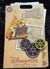 Disney Pin Le 3000 Chip Dale Daring Detective  Thunder Mountain 2 Pin Set 2026