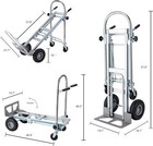 Aluminum Hand Truck 4 In 1 Folding Dolly Cart 1000 Lbs Capacity Heavy Duty
