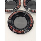 Vintage El Rancho Las Vegas Casino Glass Ashtray Set Japan Lot Of 3