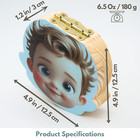 Baby Tooth Fairy Keepsake Box - Personalized Wooden First Teeth Holder  Kids Los
