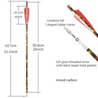 12x Crossbow Bolts Carbon Arrows Camo Vanes 16  17  18  20  22  Archery Hunting