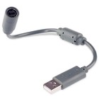 2x Dongle Usb Breakaway Cable Cord Adapter For Xbox 360 Pc Wired Controller Plug