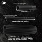Silicone Hookah Hose Washable 6ft Shisha Pipe Detachable 11 3   Aluminum Mouth