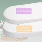 Baby Bassinet Cradle Mattress Oval 3 Inch Deep   12 Sizes  Foam Waterproof