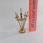 Vintage Spanish Toledo Cocktail Swords Picks Set Miniature Swords Gold Tone