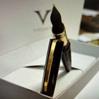 Visconti Mirage Mythos Apollo Fountain Pen M  Resin Gold Trim  Brown Ink