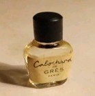 Vintage Cabochard De Gres Paris Miniature Glass Perfume Bottle Empty 