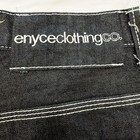 Vtg Men s Enyce Jeans Size 40 Dark Wash Plaid Pockets Baggy Y2k Regular Fit