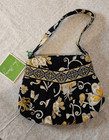 Nwt Vera Bradley Hannah Purse  yellow Bird  Satchel Handbag Pleated Top Handle