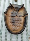 Lot Of  6 Vintage Owl Figurines  Ceramic  Metal  Brass  Woven