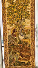 Vintage French Tapestry Floral Garden Authentic Wall Hanging 100  L X 26  W
